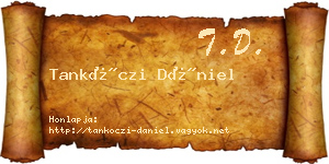 Tankóczi Dániel névjegykártya
